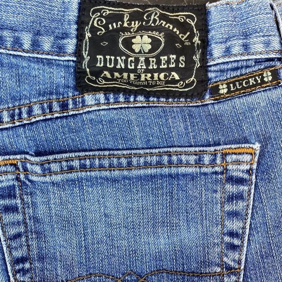 Lucky Brand Dungaree Mid Rise Flare - Picture 3 of 10